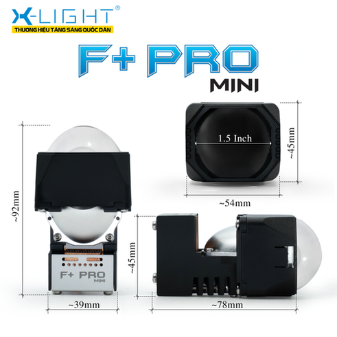 Bi LED XLight F+ Pro Mini - Nâng Cấp Ánh Sáng Xe  - Ảnh 3