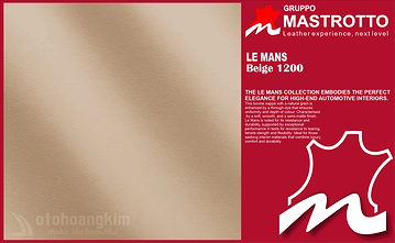 Bọc Ghế Da LeMans 1200 Beige Cho Xe Maybach Sang Trọng