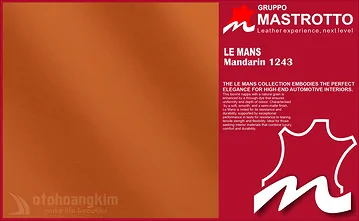 Da Bò LeMans 1243 Mandarin – Bọc Ghế Ô Tô Sang Trọng