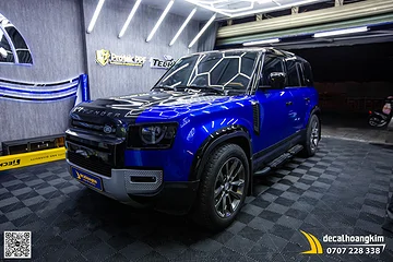 Wrap Đổi Màu Land Rover Defender Xanh Đen