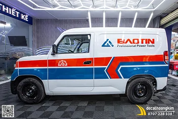 Dán tem quảng cáo VinFast EC Van - Doanh nghiệp Bảo Tín