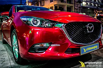 Dán đổi màu Candy đỏ Mazda 3
