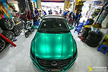 Dán đổi màu Candy xanh ngọc Volkswagen