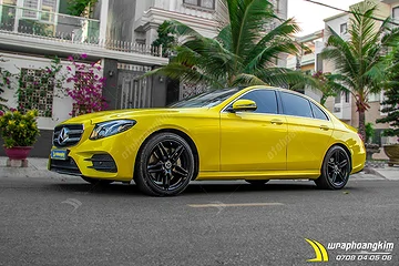 Dán đổi màu Candy vàng Mercedes E 300