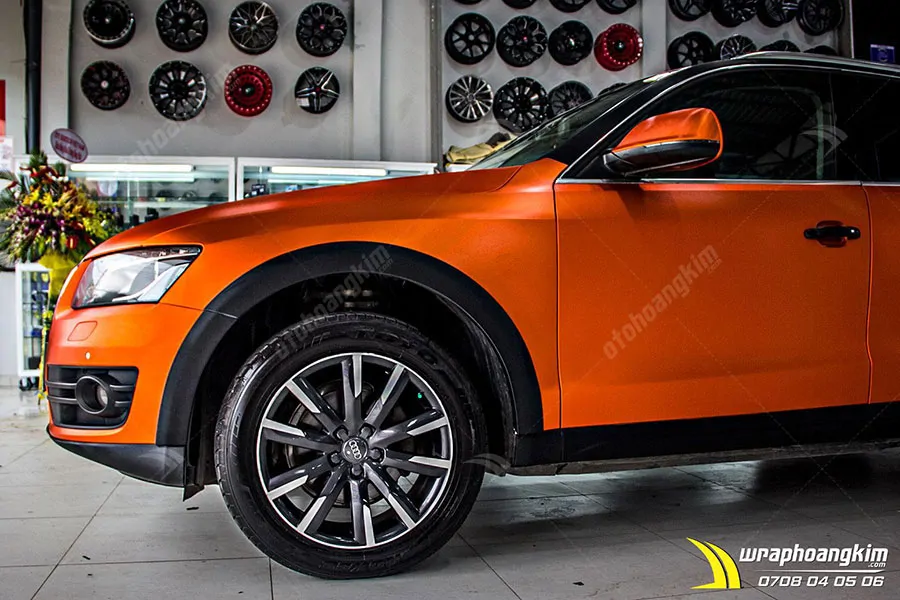Dán đổi màu nhôm xước ánh kim Audi Q5 - Ảnh 5