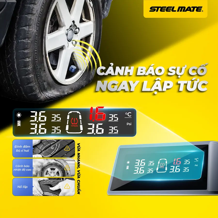 Áp Suất Lốp Steelmate TP-S20 Pro  - Ảnh 2