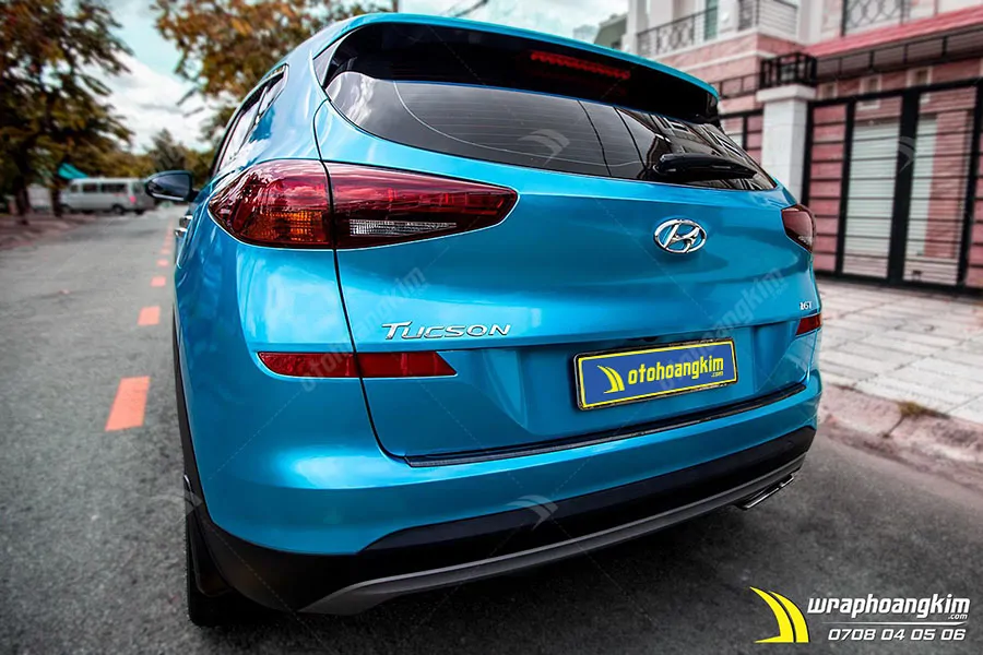 Dán đổi màu Candy xanh Hyundai Tucson - Ảnh 6