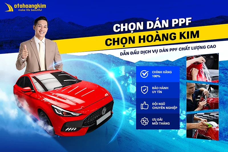Dịch vụ dán PPF ô tô chuyên nghiệp tại Hoàng Kim