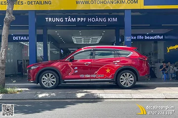 Dán tem decal chủ đề 30/04 cho CX5 