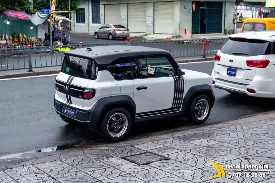 Tem Xe Vinfast VF3 - Tem sọc thể thao - Ảnh 13