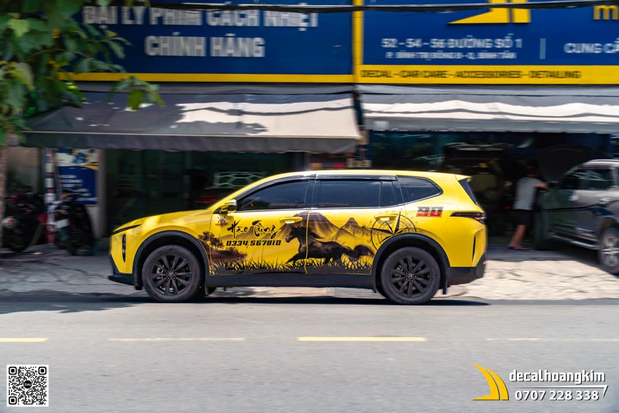 Tem Decal Cho Xe Limo Green - Mẫu Mã Đáo Thành Công La Bàn Vàng - Ảnh 1