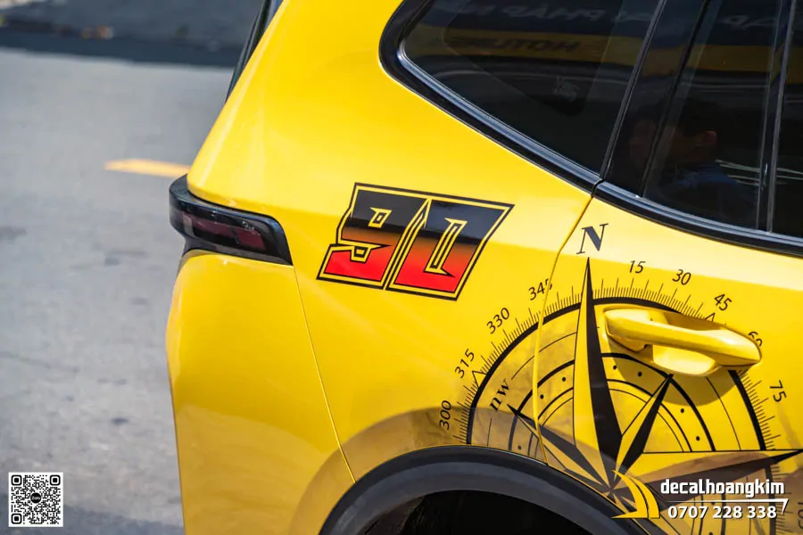Tem Decal Cho Xe Limo Green - Mẫu Mã Đáo Thành Công La Bàn Vàng - Ảnh 2