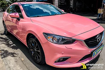 Dán đổi màu Candy ma thuật hồng tím mơ màng Mazda 6