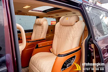Ghế điện Limousine kết hợp ghế ngả phẳng xe Kia Sedona