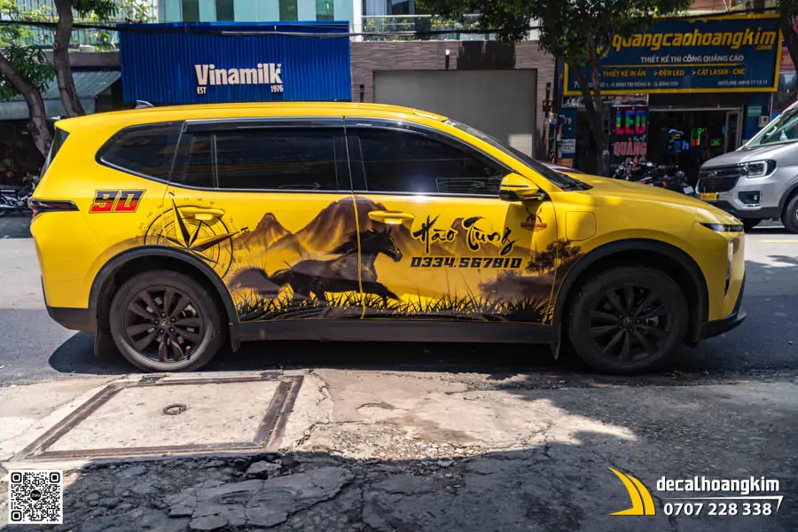 Tem Decal Cho Xe Limo Green - Mẫu Mã Đáo Thành Công La Bàn Vàng - Ảnh 4