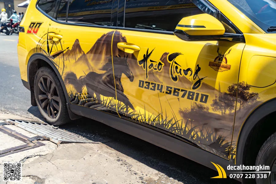 Tem Decal Cho Xe Limo Green - Mẫu Mã Đáo Thành Công La Bàn Vàng - Ảnh 3