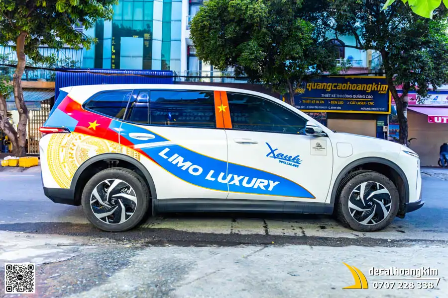 Tem decal cho xe Limo Green - Mẫu Limo Luxury Trống Đồng
 - Ảnh 5