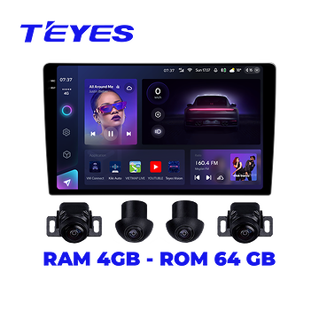 Màn hình android Teyes CC3 2K 360 9inch 4/64