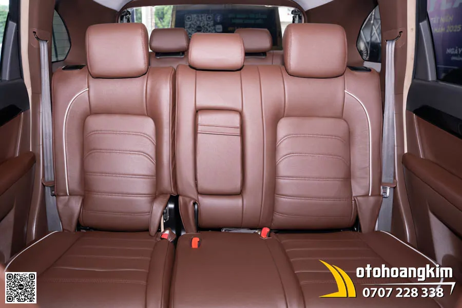 Bọc Ghế Da Nappa Xe Chevrolet Captiva Nâu Viền Trắng - Ảnh 7