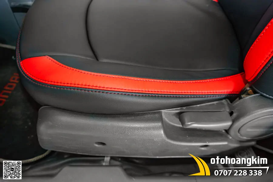 Bọc Áo Ghế Nappa King Xe Chevrolet Đen Đỏ Thể Thao  - Ảnh 6
