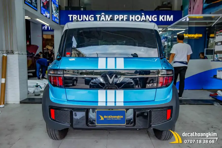 Tem xe Vinfast VF3 - Mẫu phong cách Geometric - Ảnh 7
