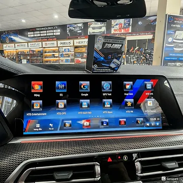 Android box HTD D10-BM02 cho BMW X6 2024