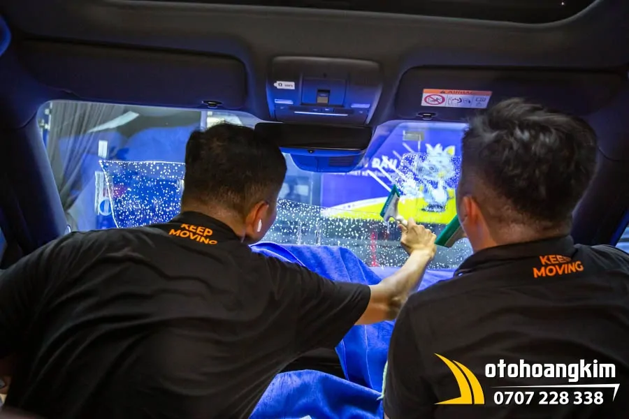 Dán phim cách nhiệt Konica xe Mazda CX8 - Ảnh 3