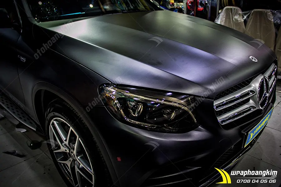 Dán đổi màu đen mờ Merceades Mercedes GLC 300 - Ảnh 7