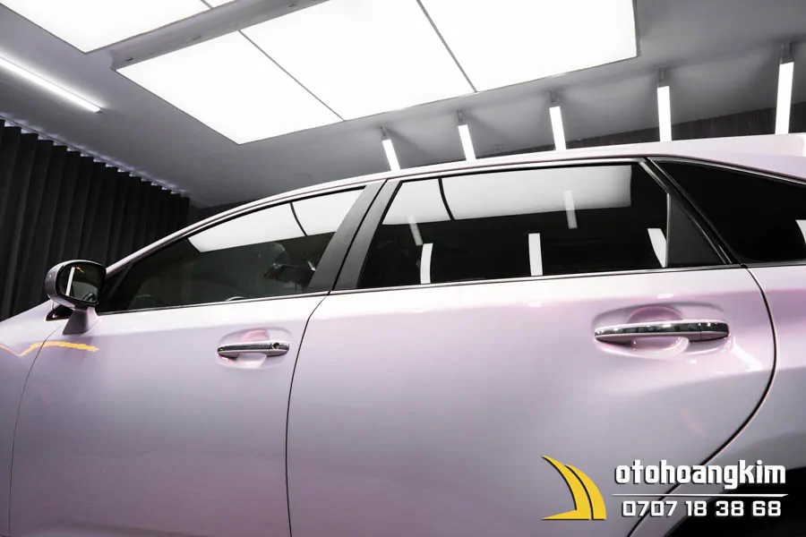 Wrap Đổi Màu Diamond White Pink Xe Toyota VENZA - Ảnh 2