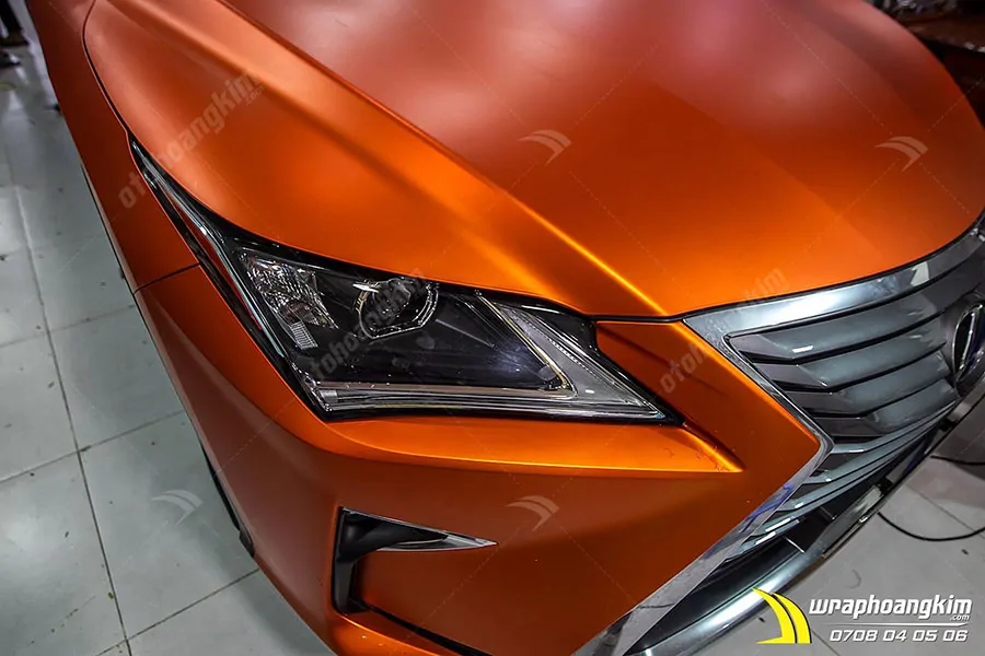 Dán đổi màu cam mờ Lexus RX Rx 200T - Ảnh 3