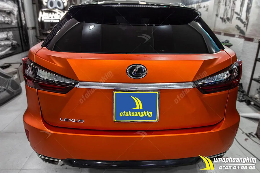 Dán đổi màu cam mờ Lexus RX Rx 200T - Ảnh 2