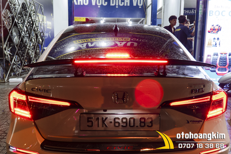 Đuôi Cá Cao Cacbon Có Điện Thông Dụng Honda Civic 2022 - Ảnh 5