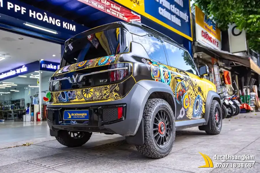 Tem xe Vinfast VF3 - Mẫu tem UV phong cách nghệ thuật - Ảnh 12