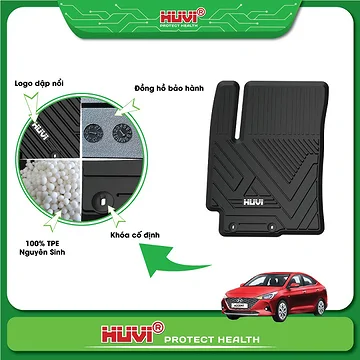 Thảm Lót Sàn Huvi Hyundai Accent 2018-2023
