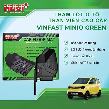 Thảm sàn Huvi Minio Green 2025 tràn viền 
