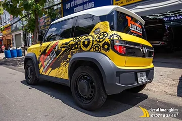 Tem Xe Vinfast VF3 - Mẫu tem quảng cáo