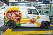 Dán tem quảng cáo xe EC Van Cơm Niêu Thiên Lý 