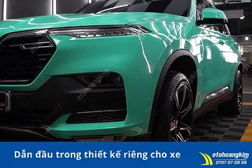 Dán đổi màu Candy pha lê xanh ngọc Vinfast Lux SA2.0