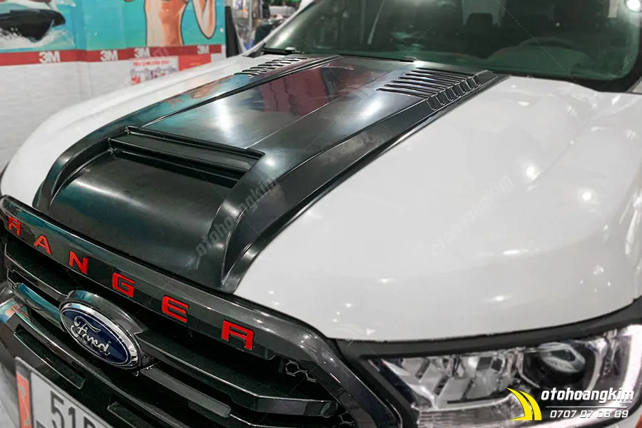 Ốp Nắp Capo Ford Ranger Loại Lớn - Ảnh 2