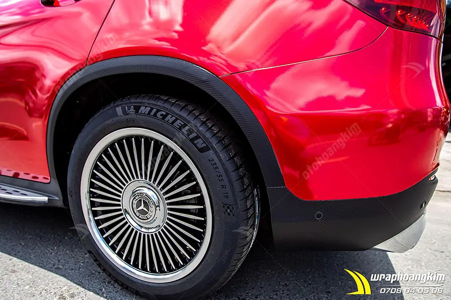 Dán đổi màu Candy đỏ Mercedes GLC 250 - Ảnh 5