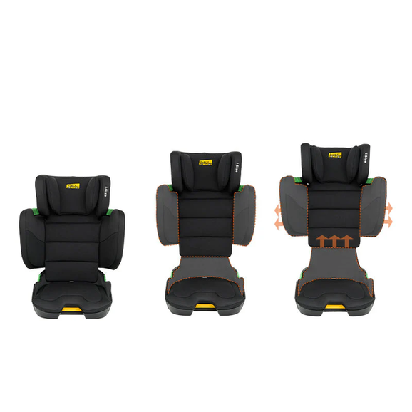 Ghế ngồi ô tô trẻ em Jovikids Rober màu xám đen - Ảnh 6