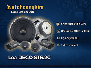 Loa Dego ST6.2C: Âm Thanh Sống Động Cho Xe Hơi