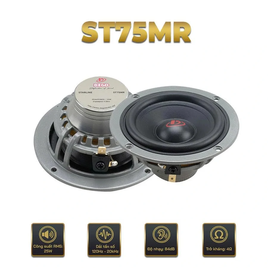 Loa trung tâm Dego ST75MR  - Âm thanh xe hơi cao cấp - Ảnh 1