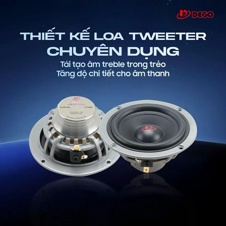 Loa trung tâm Dego ST75MR  - Âm thanh xe hơi cao cấp - Ảnh 3