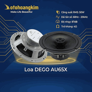 Loa Dego AU65X 6.5 inch đồng trục - Nâng tầm âm thanh xe hơi