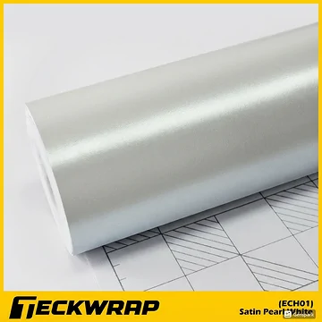 Decal Teckwrap Satin Pearl White ECH01 