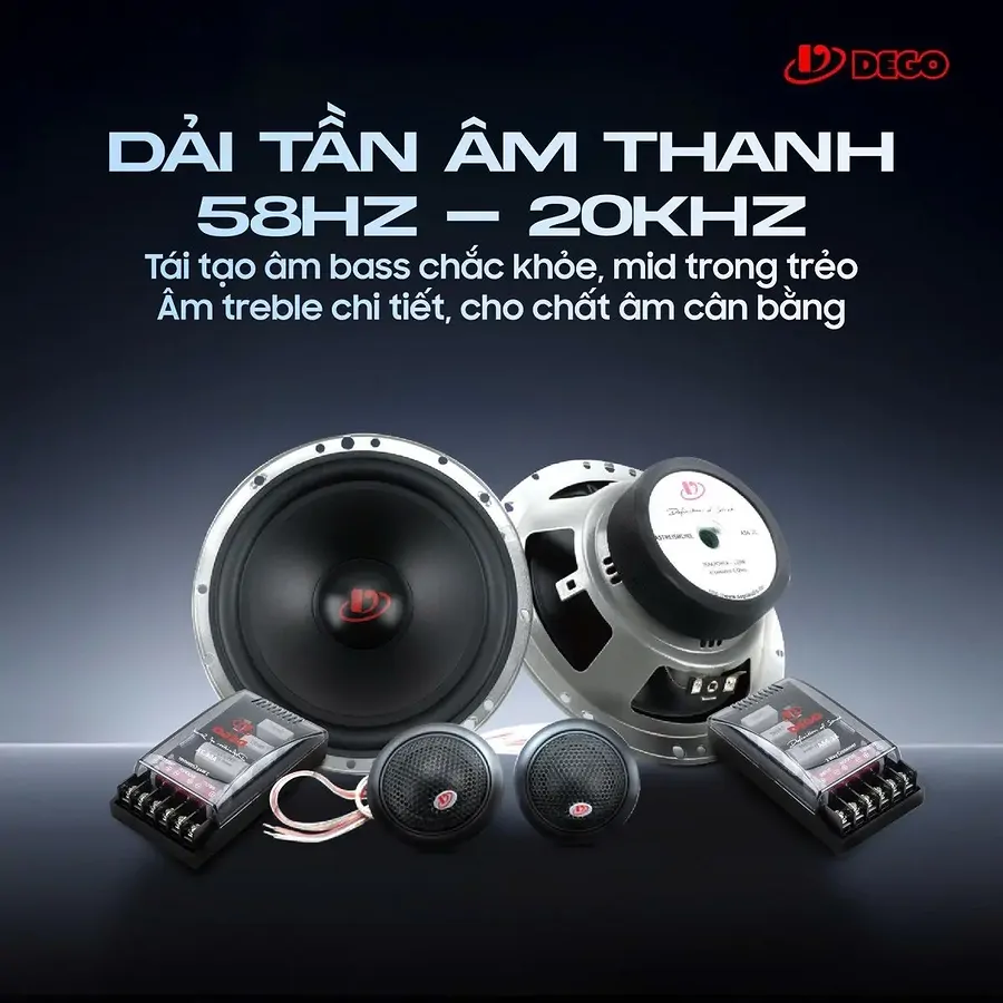 Loa Dego AS6.2C 6.5 inch 2 Way - Nâng cấp âm thanh xe hơi - Ảnh 3