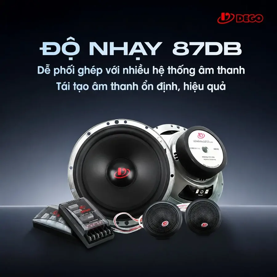 Loa Dego AS6.2C 6.5 inch 2 Way - Nâng cấp âm thanh xe hơi - Ảnh 2