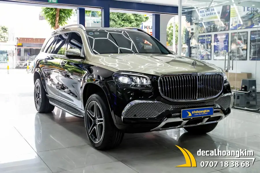 Mercedes GLS 450 dán đổi màu phong cách Maybach - Ảnh 7