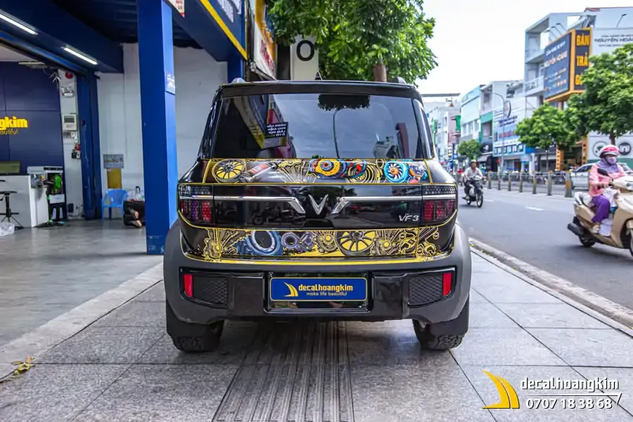 Tem xe Vinfast VF3 - Mẫu tem UV phong cách nghệ thuật - Ảnh 11
